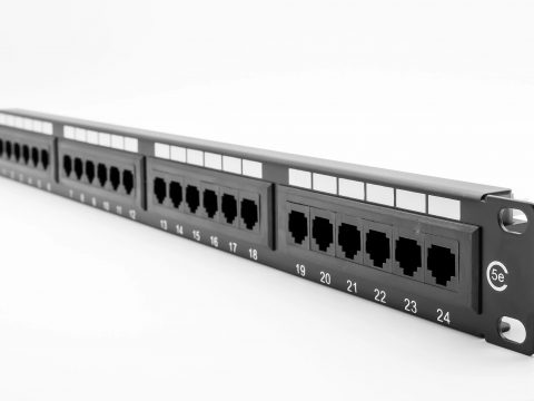 24 Port UTP Category 5e Patch Panel 1U